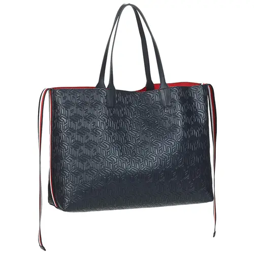 Tommy Hilfiger ICONIC TOMMY TOTE Marine - Sacs à main Spartoo