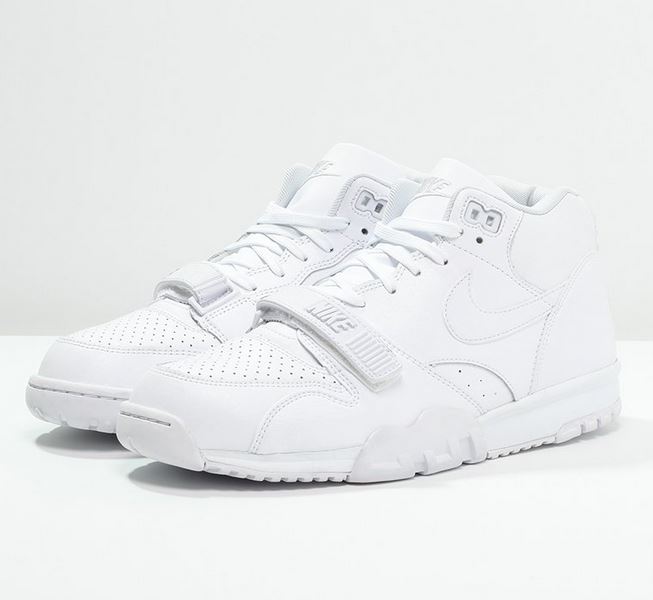 Nike Sportswear AIR TRAINER 1 MID Baskets montantes white/pure platinum