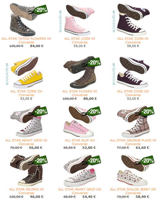Spartoo chaussures - Plus de 150 marques de chaussures pas cher dont Converse sur Spartoo.fr