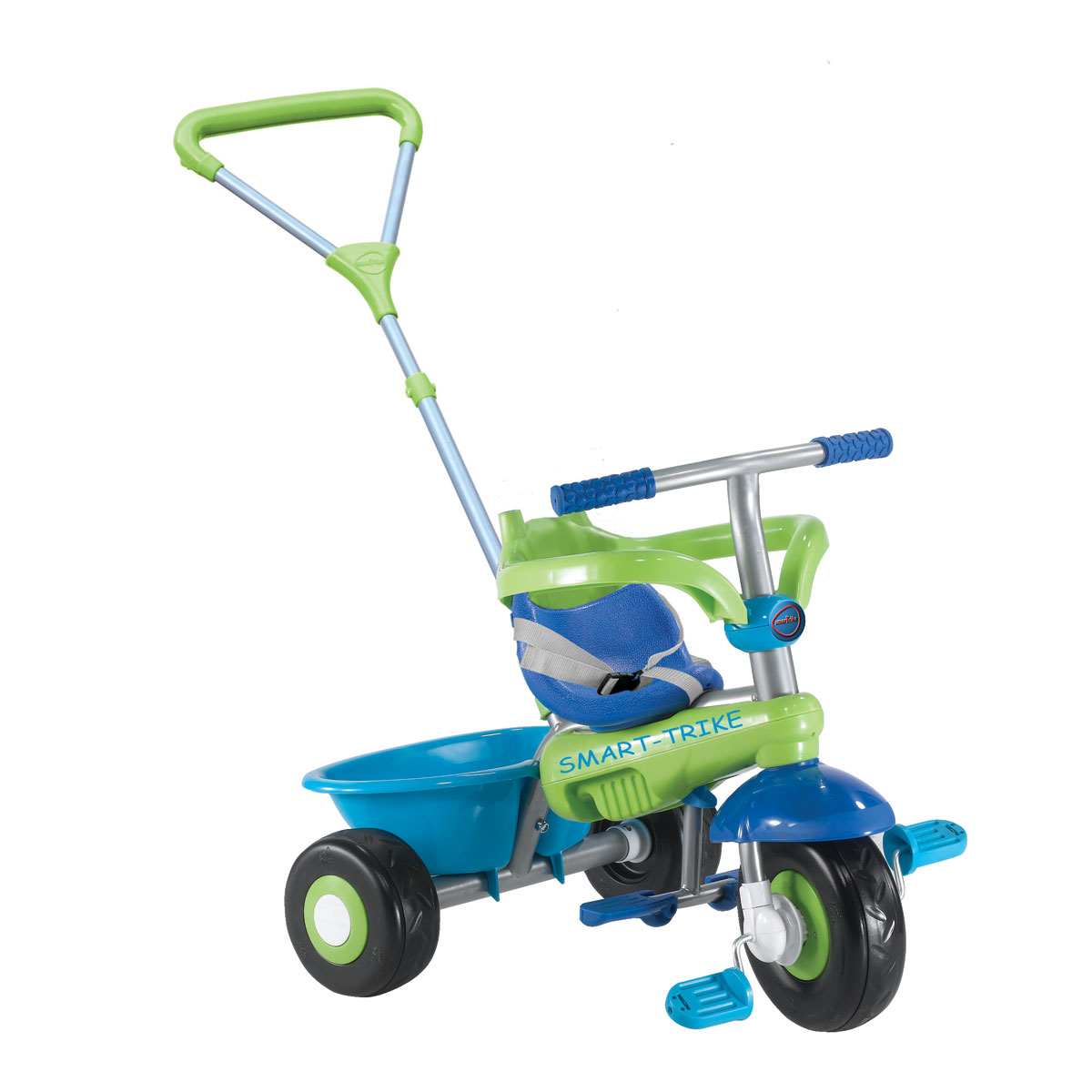 Tricycle avec arceau bleu pour enfant De 1 an à 3 ans 