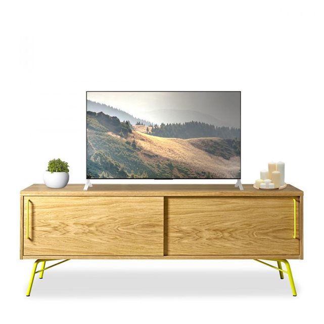 Meuble tv design bois et métal Ashburn Drawer
