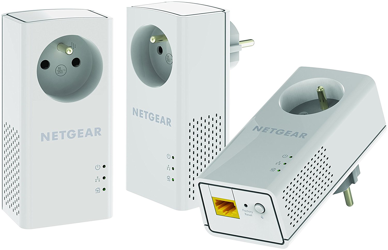 NETGEAR PLP1000T-100FRS Pack de 3 CPLs avec Prise