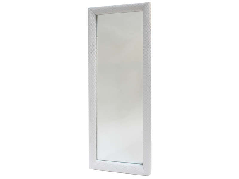 Miroir cadre capitonné BOUDOIR Coloris blanc 