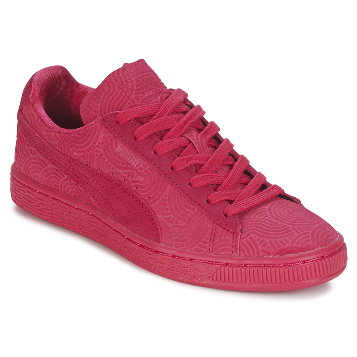 Baskets basses Puma SUEDE CLASSIC + COLORED WN'S Rouge 