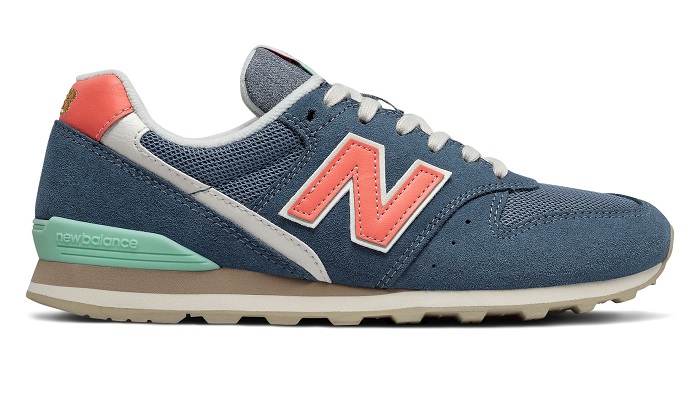 New Balance 996 Baskets Basses Stone Blue with Natural Peach pour Femme