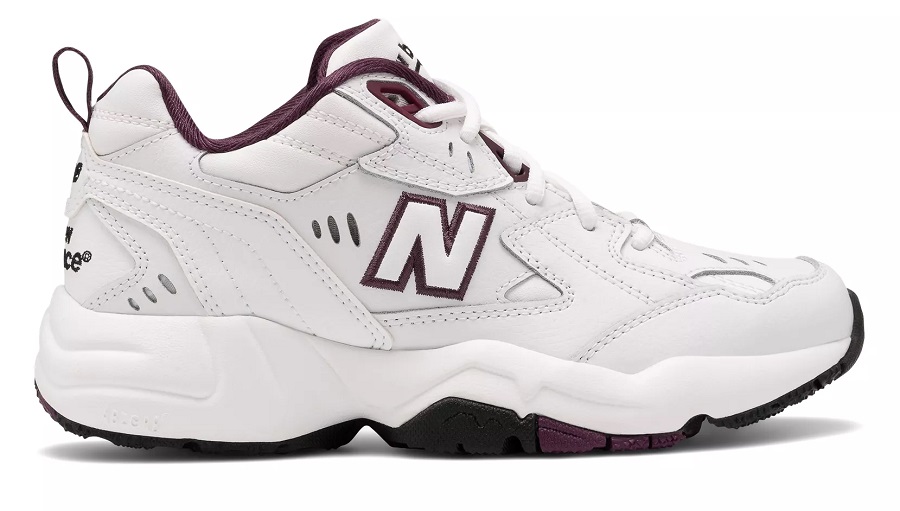 New Balance 608 Baskets Basses White with Dark Current - Baskets ...