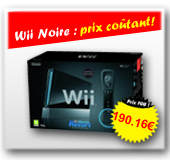 CONSOLE Wii NOIRE SPORTS RESORT A PRIX COUTANT 194,99 EUROS SUR CDISCOUNT