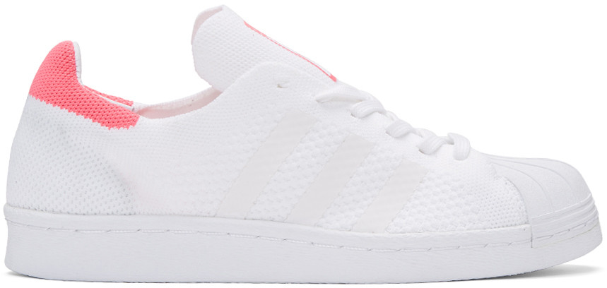 Adidas Originals Baskets blanches et roses Superstar 80's PK
