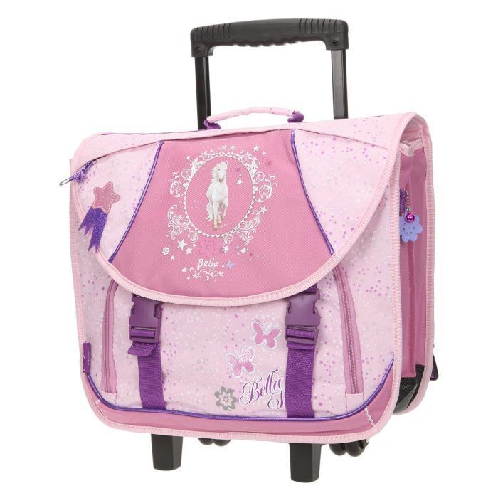 Cartable à roulettes ROYALTY Fille Rose