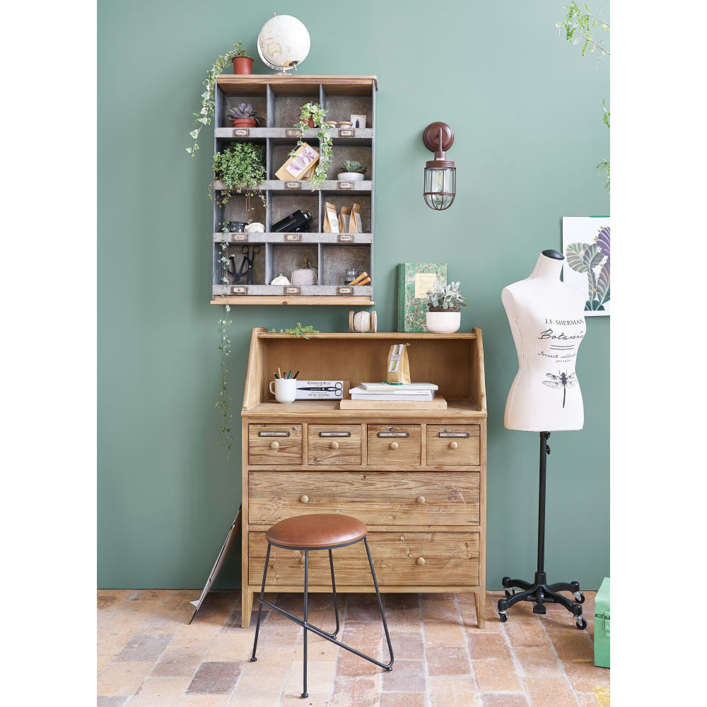 Cabinet 6 tiroirs Botanica en pin recyclé - Maisons du Monde 