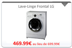 Lave-Linge frontal LG F14220TD Prix promo 469.99 Euros sur CDISCOUNT