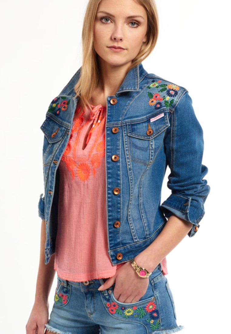 Superdry Veste en jean surf blue/multi