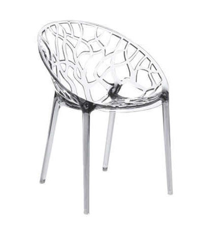 Chaise design en plastique Transparent CRYSTAL