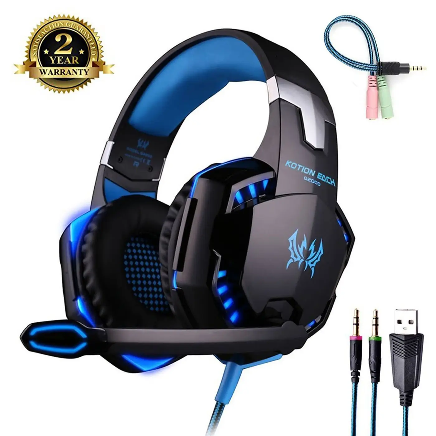 Casque Gaming pour PC, Micro Casque PS4 Gaming