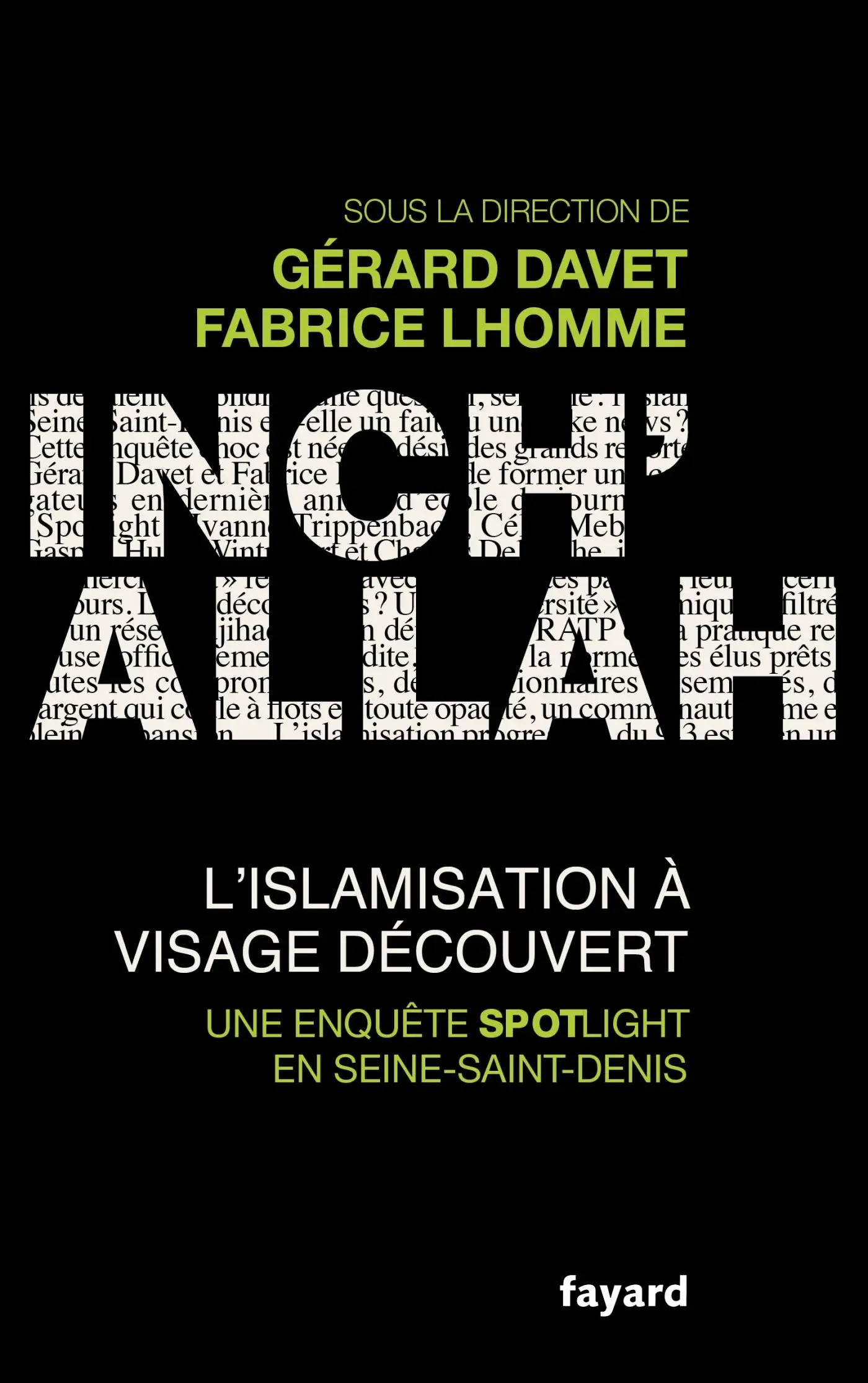 Livre pas cher - Inch'allah : l'islamisation à visage découvert