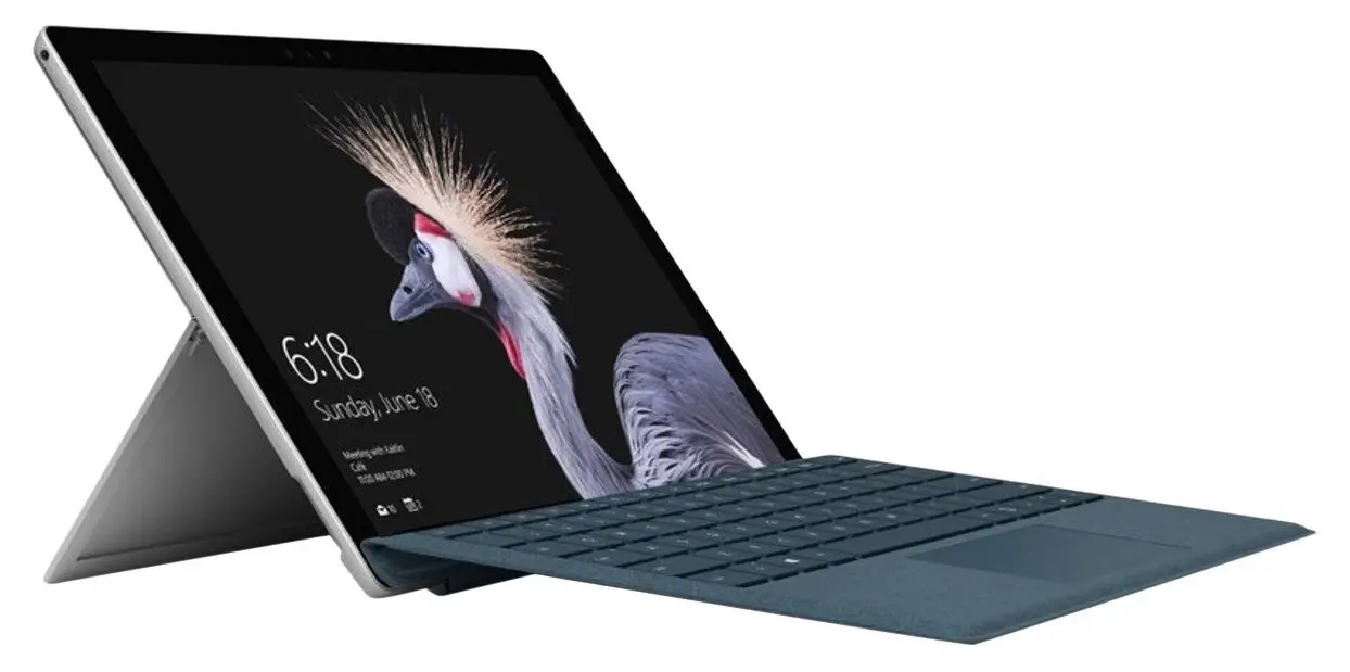 Microsoft Surface Pro Core i5 RAM 4 Go SSD 128 Go + Microsoft Clavier Type Cover AZERTY Noir, Tablette pas cher Amazon