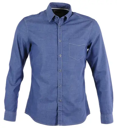 Chemise Homme Galeries Lafayette - Chemise en chambray slim fit Esprit Bleu