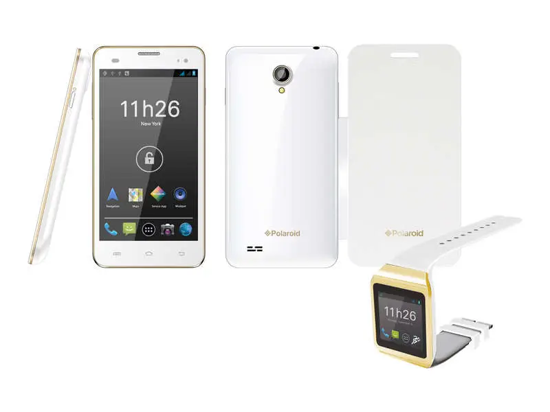 Smartphone Conforama - Smartphone + montre connectée + folio POLAROID TOPAZ + PWATCH