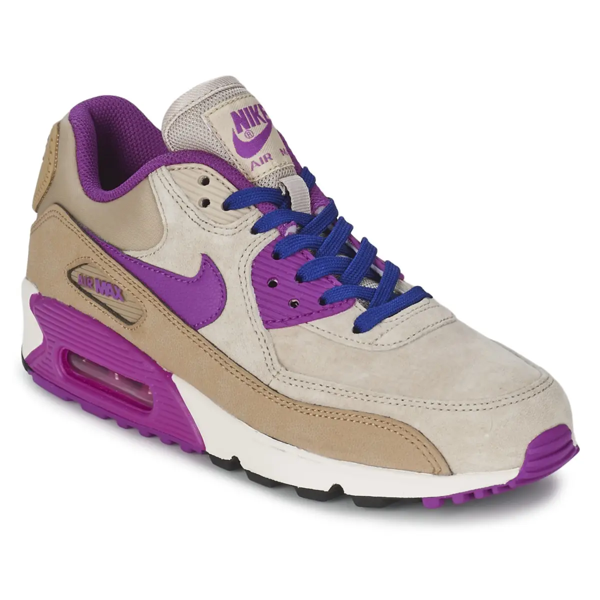 Baskets basses Nike AIR MAX 90 LEATHER W Beige / Violet