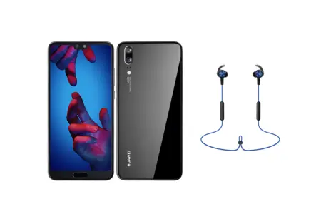 Le smartphone Huawei P20 + casque Bluetooth AM61 à 379 €