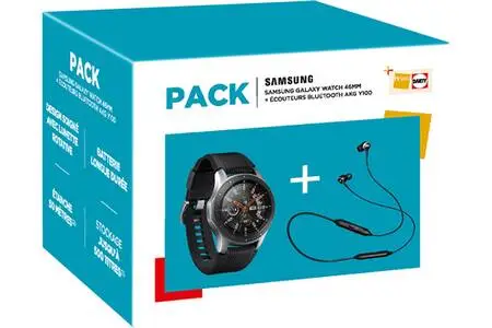 La montre Samsung Galaxy Watch 46 mm + écouteurs AKG Y100 à 329 €