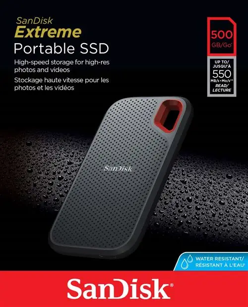SSD externe Sandisk Extreme 500 Go à 100 €