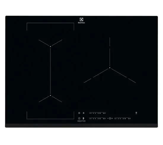 Table induction ELECTROLUX EIV73342 71cm noir pas cher - Plaque induction BUT