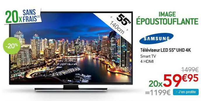 Samsung UE55HU6900S Téléviseur LED 55''UHD 4K Smart TV'