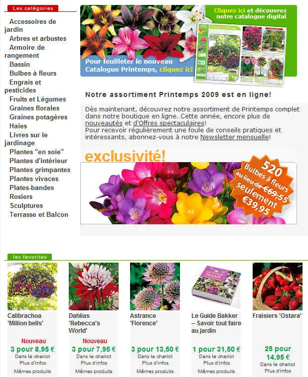 Bakker Jardinage Promotion 520 Bulbes à Fleurs 39.95 euros - Bakker.fr