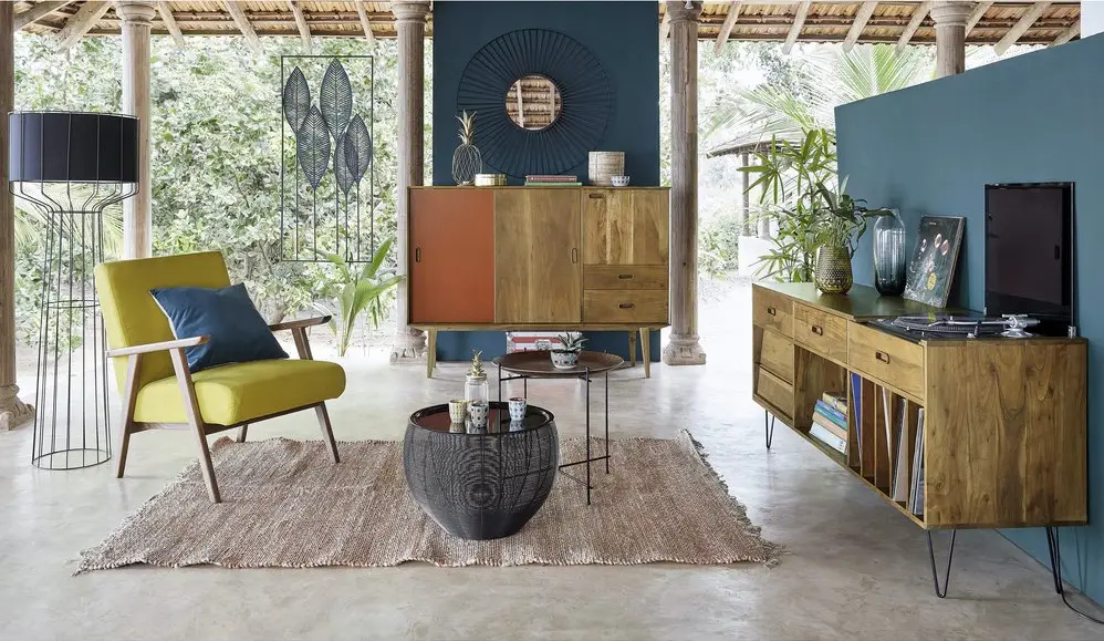 Buffet meuble à vinyles Gimmick en acacia massif - Maisons du Monde
