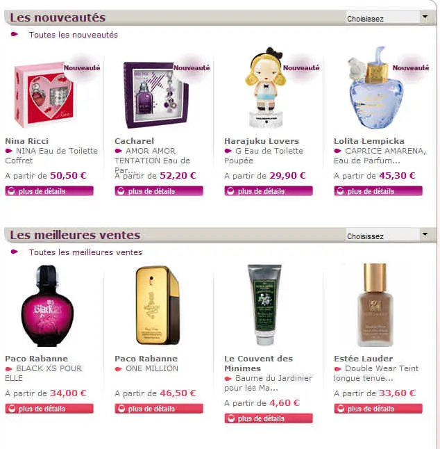 Marionnaud Meilleures Ventes Parfums et Nouveautés Marionnaud.fr