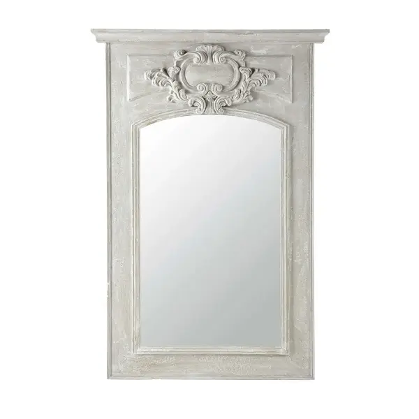 Miroir trumeau Garance en bois gris pas cher - Miroir Maisons du Monde
