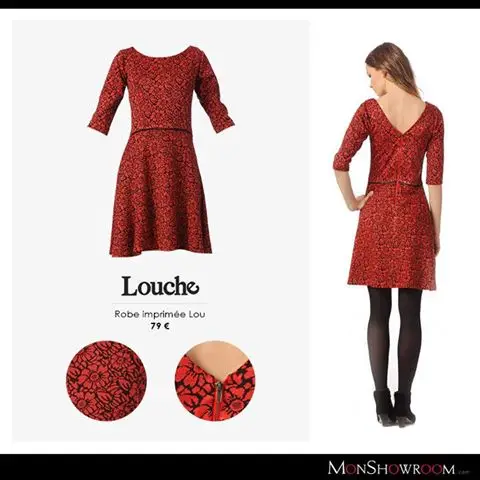 Robe imprimée Lou Rouge / Corail Louche