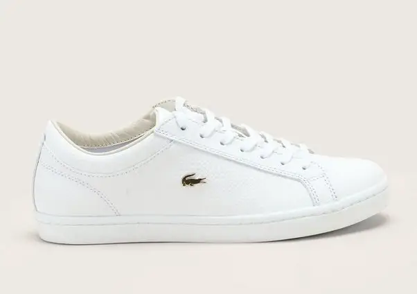 Lacoste Footwear Sneakers blanches en cuir texturé - Monshowroom