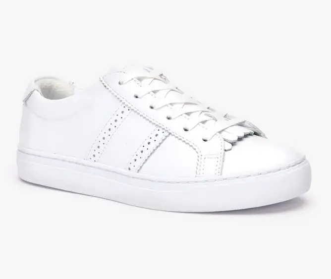 Sneakers City Club Lacoste en cuir premium Blanc pour Femme