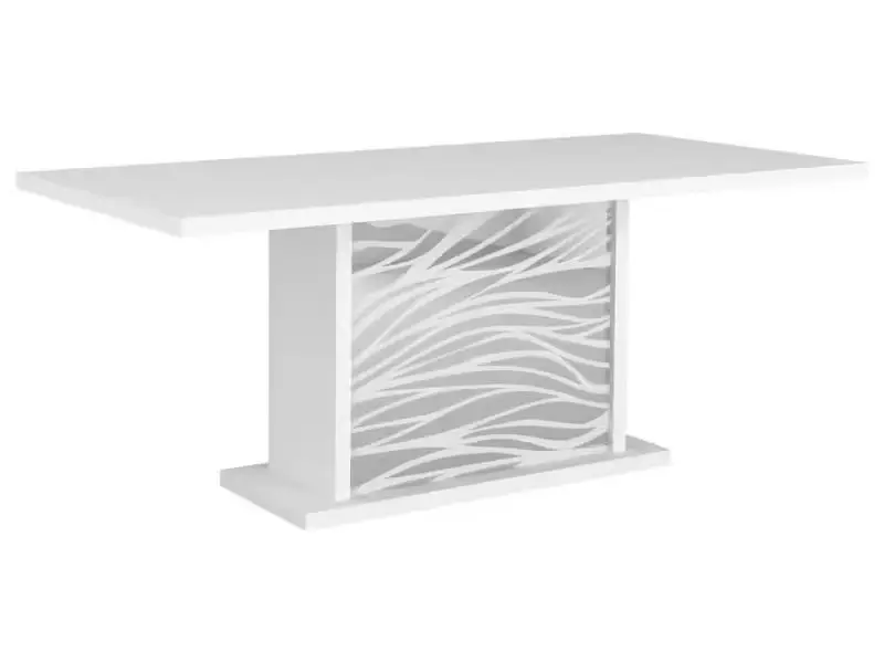Table SPIRIT avec allonge 180 cm coloris blanc