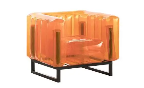 Yomi Fauteuil Gonflable en PVC Orange Habitat