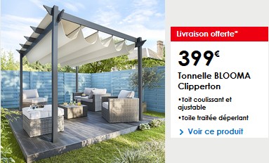 Tonnelle Clipperton toit ajustable