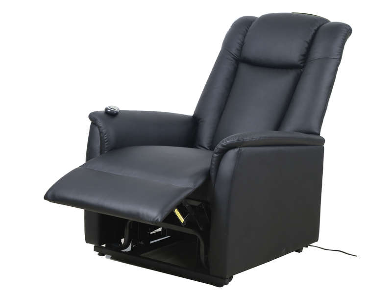 Fauteuil de relaxation et releveur électrique MAX Noir pas cher - Soldes Fauteuil Conforama