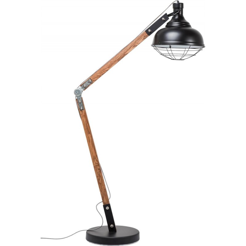 Lampadaire ROCKY en acier et en pin - Soldes Lampadaire Maisons du Monde