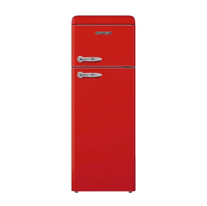 Réfrigérateur 2 portes SCHNEIDER SCDD208VR rouge pas cher - Réfrigérateur Electro Dépôt