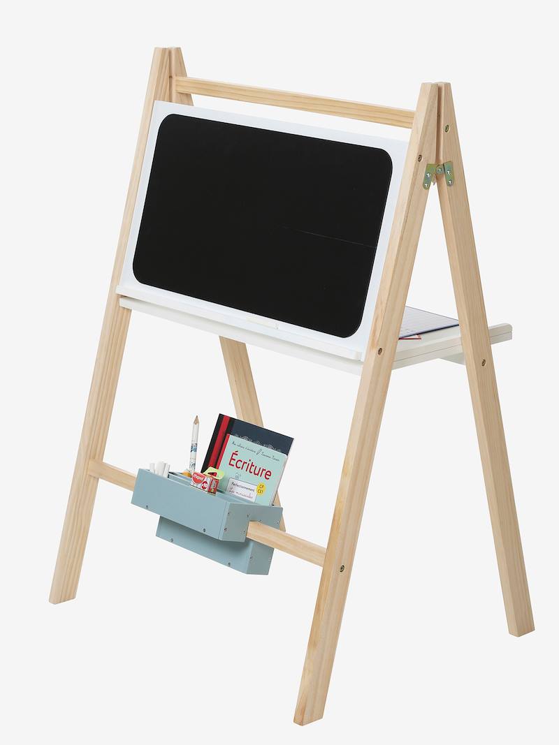 Tableau pliable avec bureau intégré blanc pas cher - Bureau maternelle Vertbaudet