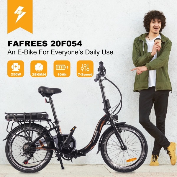 Vélo électrique FAFREES 20F054 25km/h Noir pas cher - Vélo électrique Cdiscount