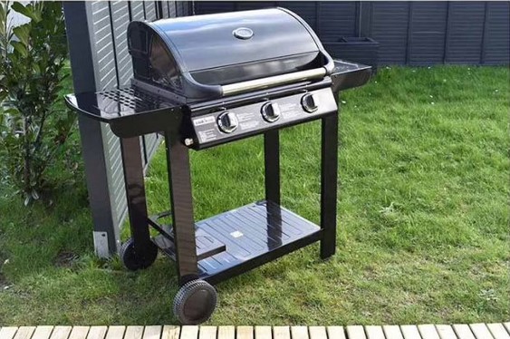 BARBECUE Gaz 3 brûleurs COOK N EAT + plancha