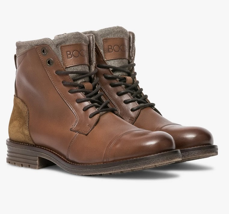 BOOTS GABIN Bocage Cognac en cuir pas cher - Boots Homme Bocage