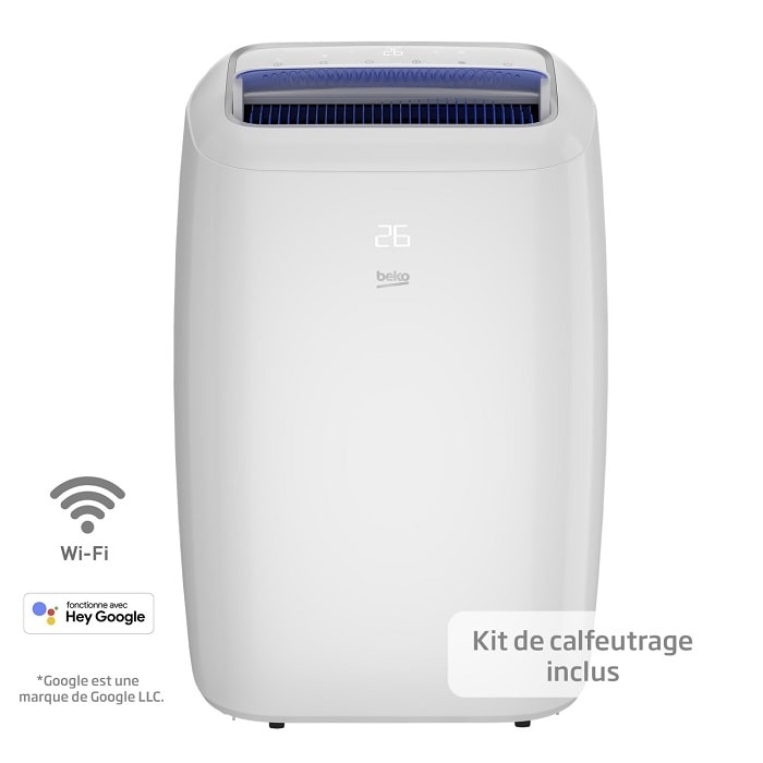 Climatiseur mobile connecté Beko BP109C 3 vitesses 2600W pas cher - Climatiseur Castorama