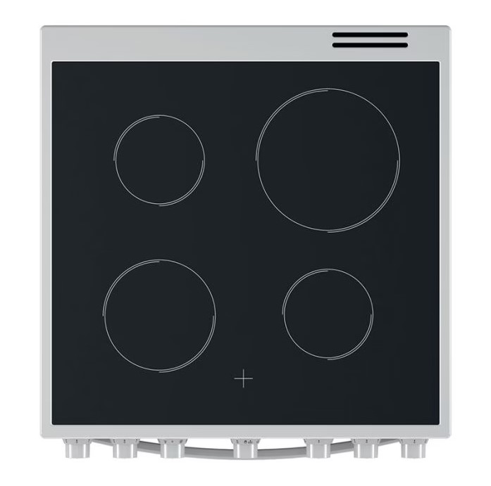 Cuisinière vitrocéramique INDESIT IS67V5PCW/E pas cher - Cuisinière Electro Dépôt