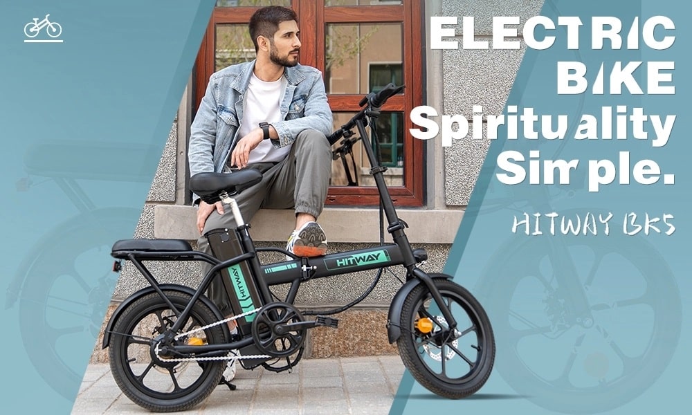 HITWAY Vélo électrique Pliable BK5 25km/h Autonomie 35-70km