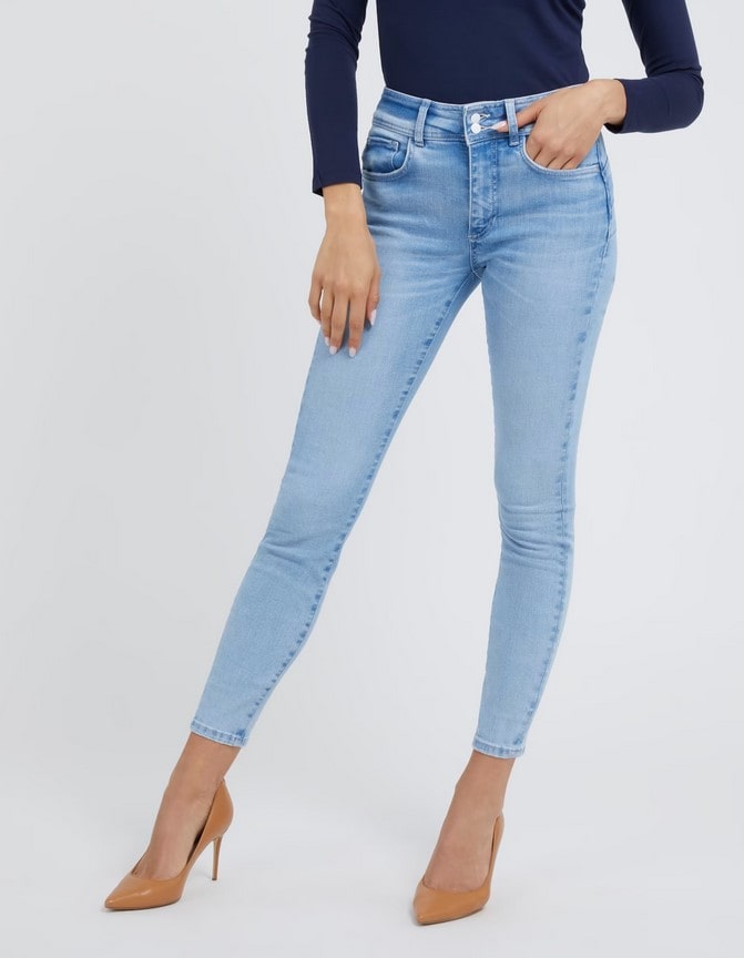 Jean skinny SHAPE UP GUESS Bleu pas cher - Jeans Femme Guess