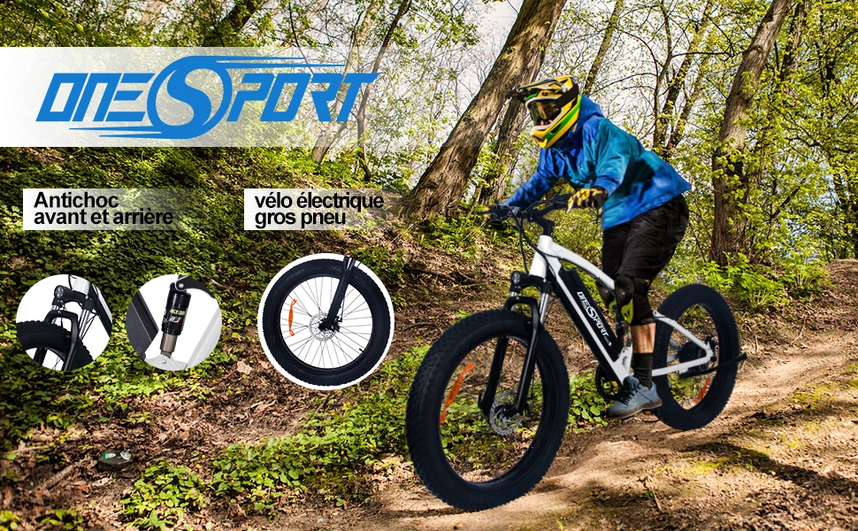 VTT Onesport®ONES1 Vélo électrique classique jusqu’à 50km pas cher - Vélo électrique Cdiscount
